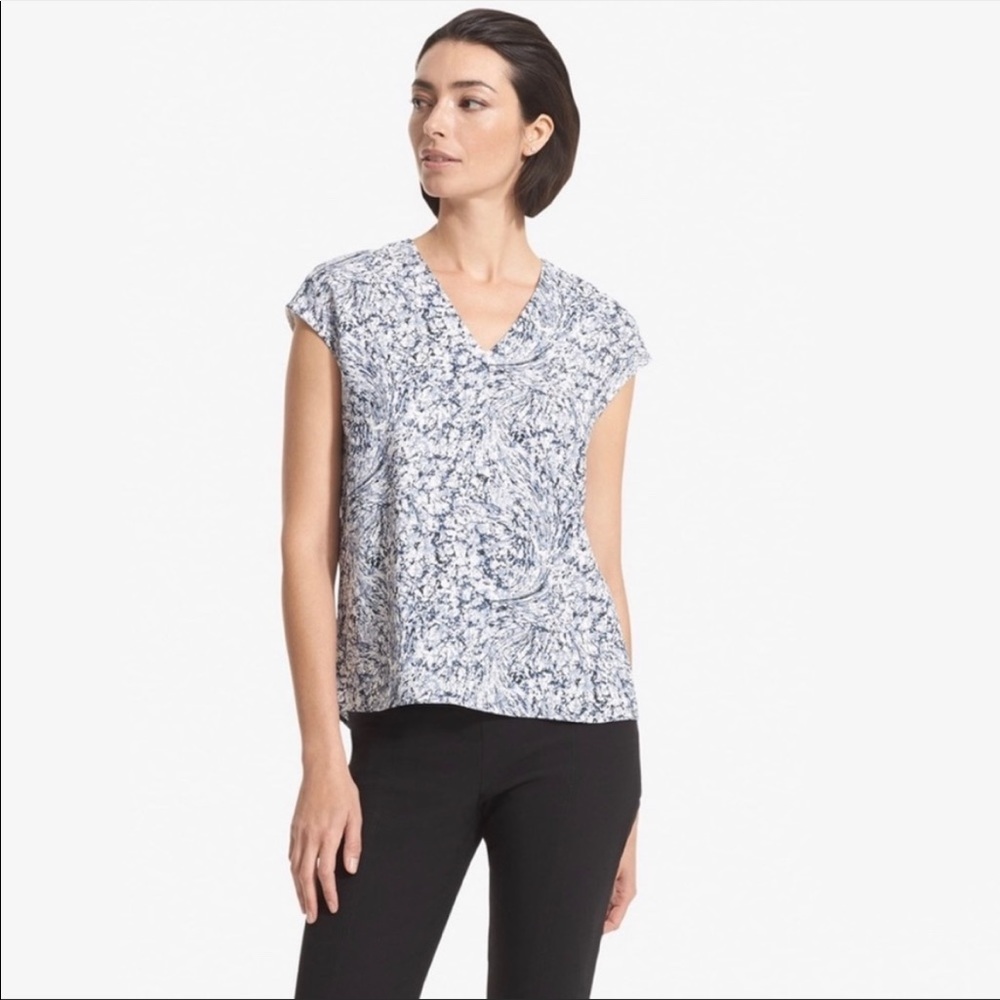 M.M. LaFleur Townsend Top Indigo Marble S Small 2